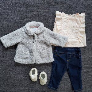 3 Month Lot (Jeans, Shirt, Jacket & Moccasins)